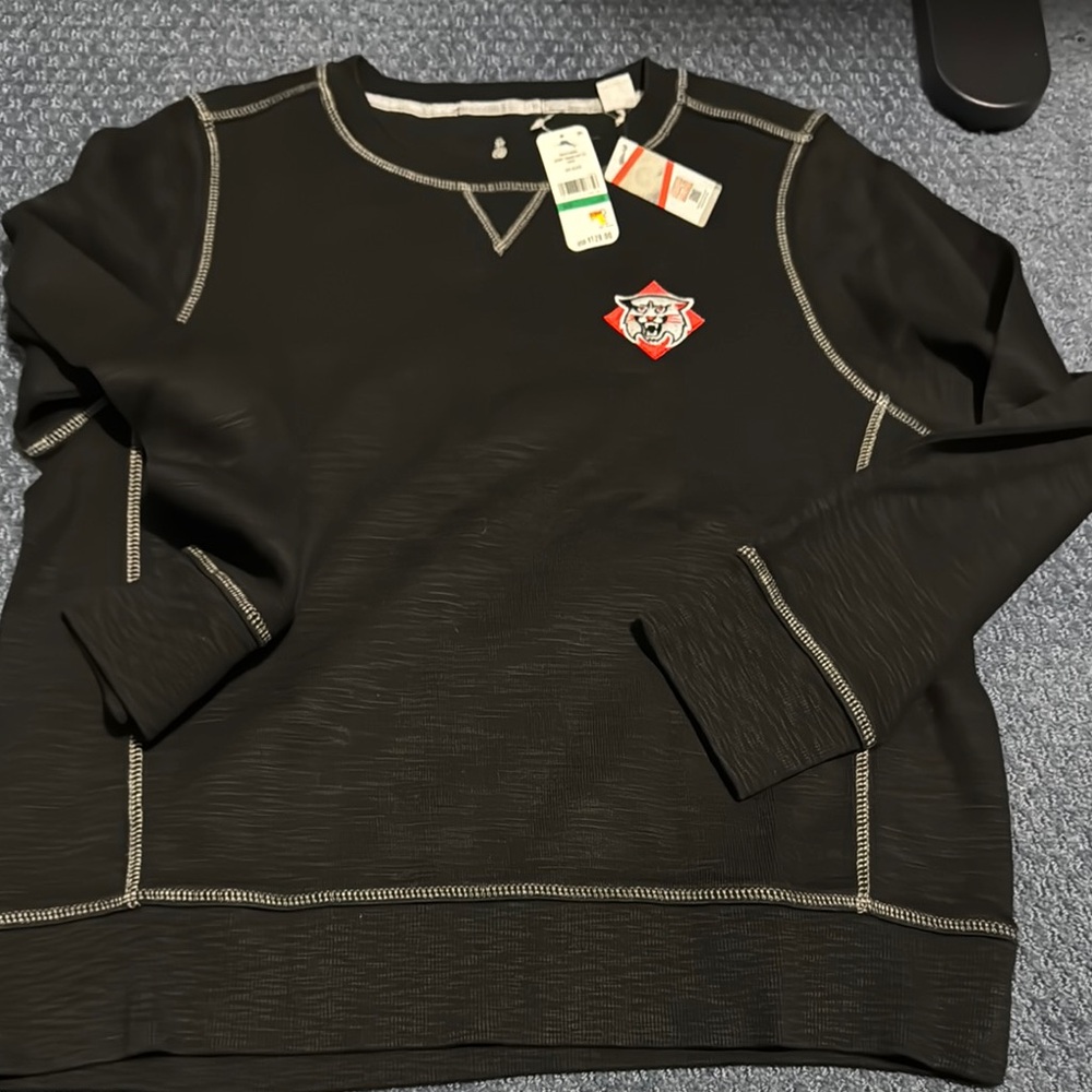 Tommy Bahama Davidson college  Long Sleeve Sweatshirt with Logo